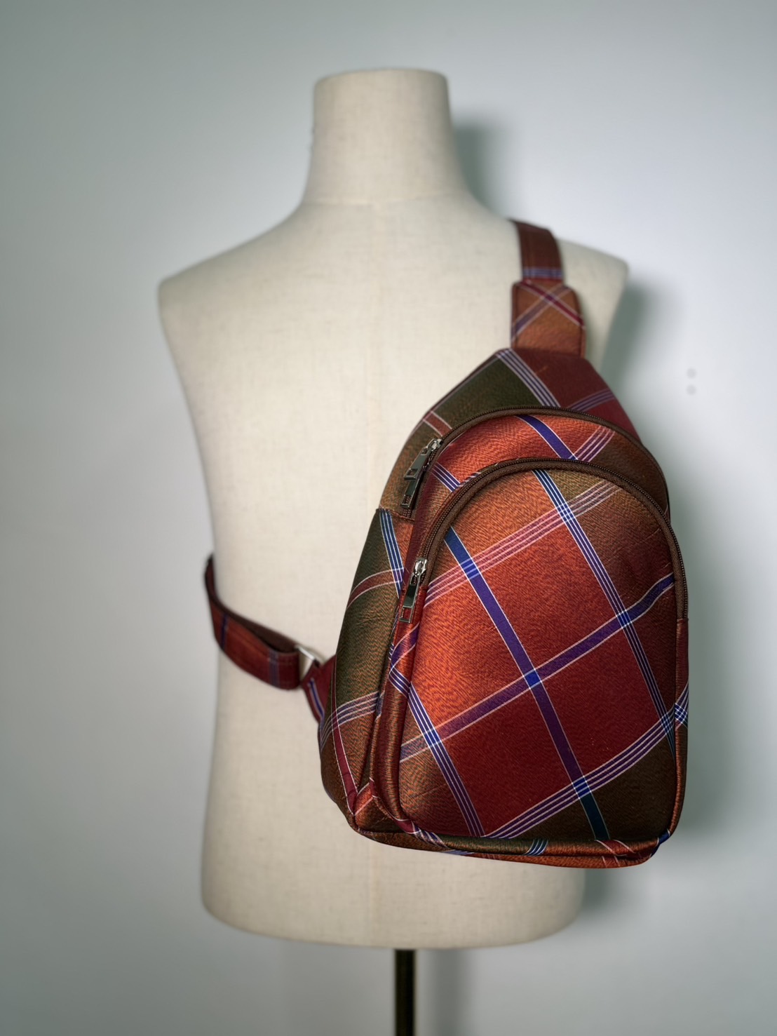 สั่งตัด กระเป๋าเป้คาดอก ขนาด 8x13นิ้ว (ไม่รวมผ้า) รหัส GO-26