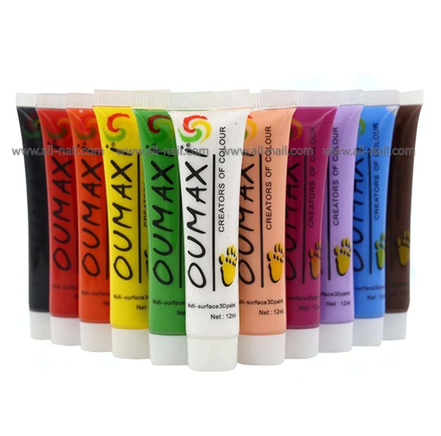 สีอะคริลิคเพ้นท์เล็บ 12สี (12ml.)