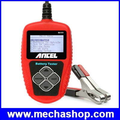 เครื่องวิเคราะห์แบตเตอรี่ เครื่องตรวจสภาพแบตเตอรี่ Battery Tester Ancel BA101 Car Battery Tester12V Automotive Vehicle BA101 Battery Analyzer100-200Ah