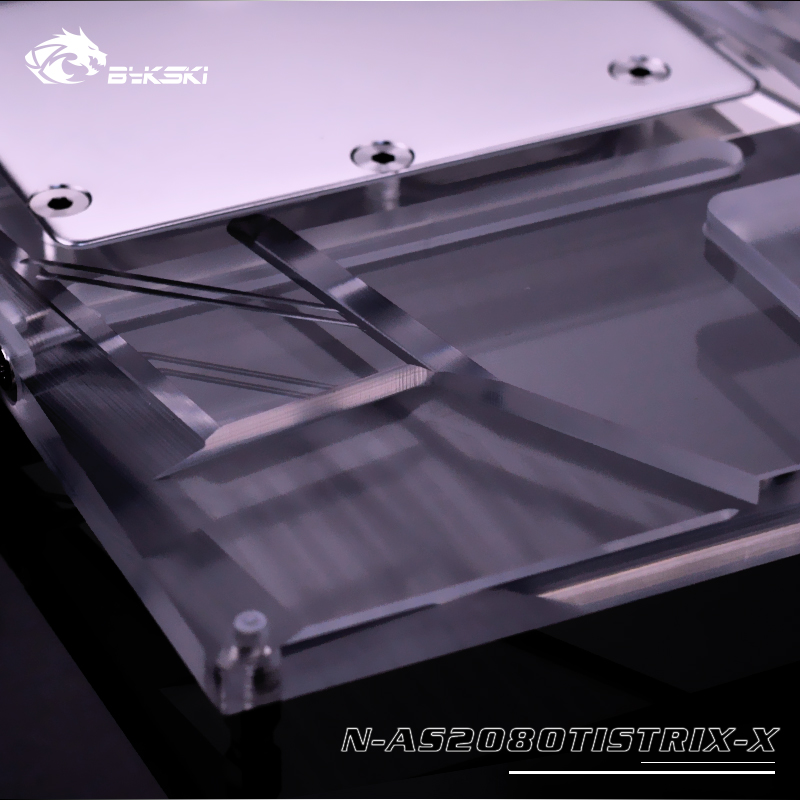 Bykski ASUS ROG STRIX GTX2080Ti 011G GAMING Full Coverage GPU Water Block w/ Backplate (FR-N-AS2080TISTRIX-X)