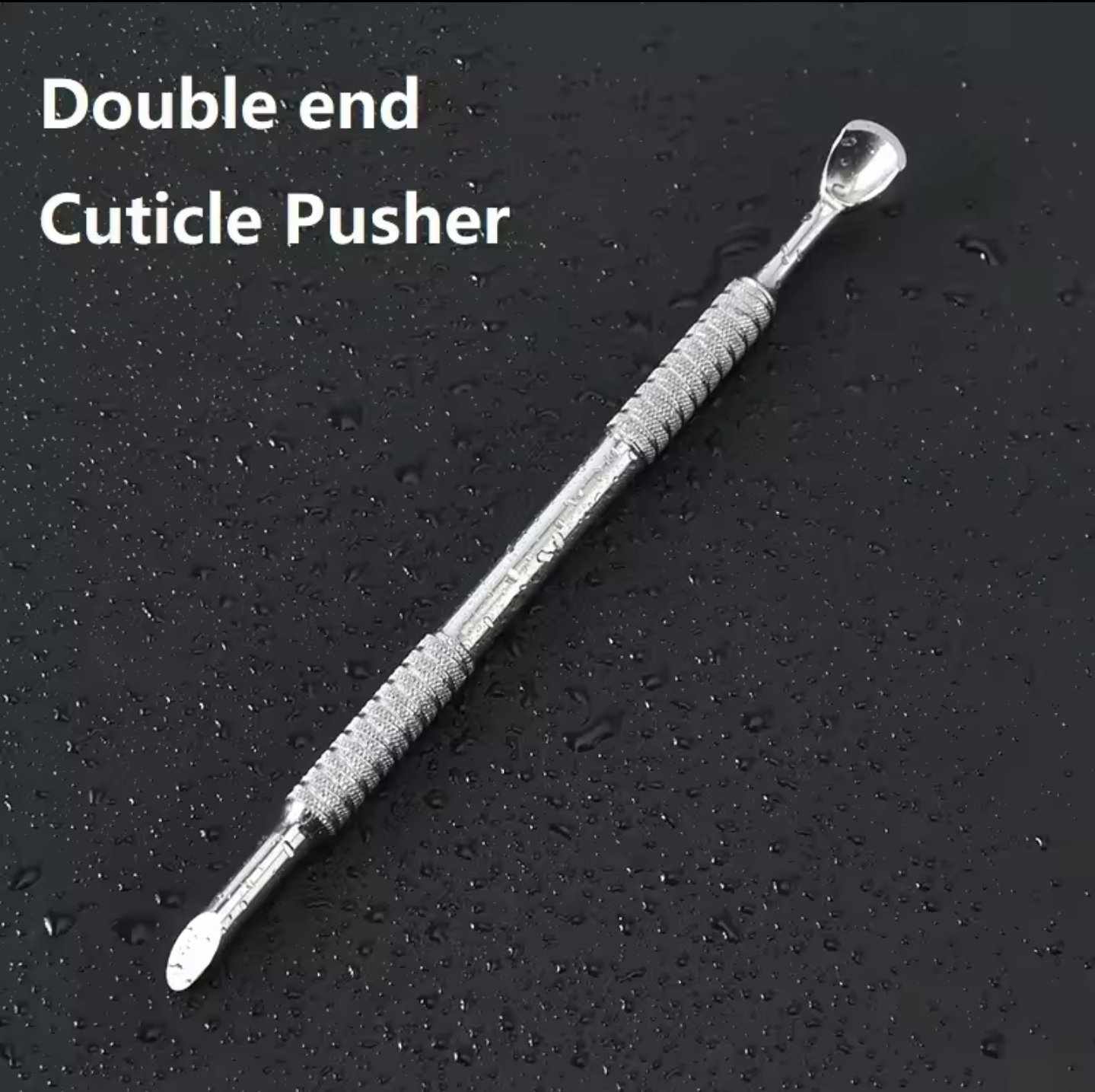 ไม้ดันหนัง2หัว แบบเฉียง แบบเกือกม้า ที่แซะเล็บ วัสดุสแตนเลสคุณภาพ