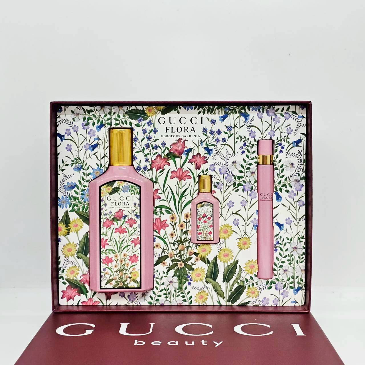 น้ำหอมแท้ Gucci Flora goreous gardenia edp Set (100ml +5ml + 10ml )