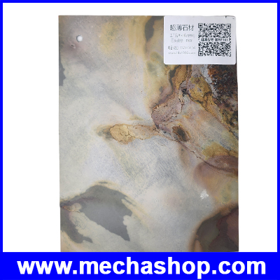 UV Marble Board แผ่นลายหินอ่อน ไม้เทียม แผ่นหินเทียม หินวีเนียร์ ตกแต่งบ้าน ตกแต่งผนัง รุ่น F101 Size: L610mm * W1220mm