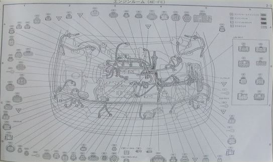 หนังสือ วงจรไฟฟ้า (wiring diagram) รถยนต์ TOYOTA COROLLA AE111 เครื่องยนต์ 4A-FE 4A-GE 2C 97~ (JP)