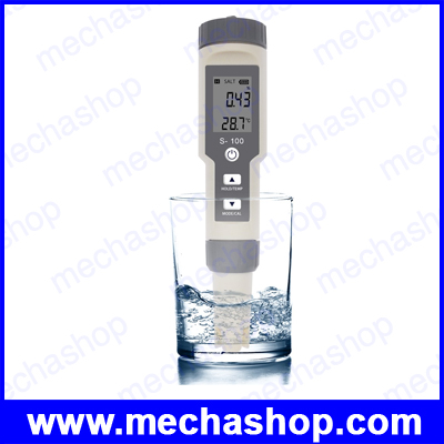 เครื่องวัดความเค็ม Waterproof Salinometer S-100 Salt Meter Portable Salt TDS Tester Pool Salinity Tester Water Quality Monitor40%off
