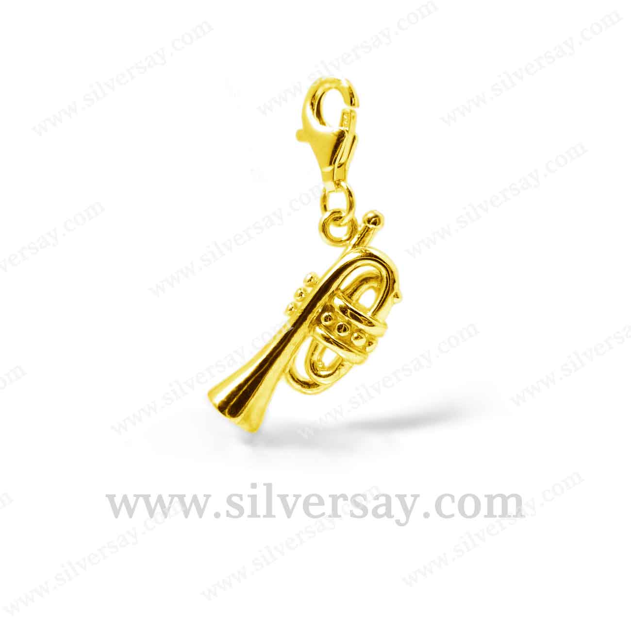 จี้ทรัมเป็ต Trumpet /สีทองคำ22k