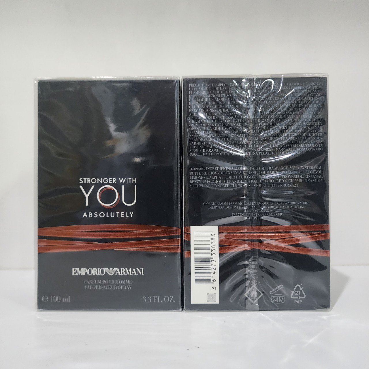 น้ำหอมแท้ Giorgio Armani Stronger With You Absolutely Parfum 100ml กล่องซีล P-Gi0rgi0