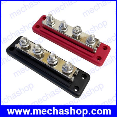 บัสบาร์ บล็อกรวมสาย 4ช่อง DC 600A Bus Bar DC Power Distribution Block 4 Posts