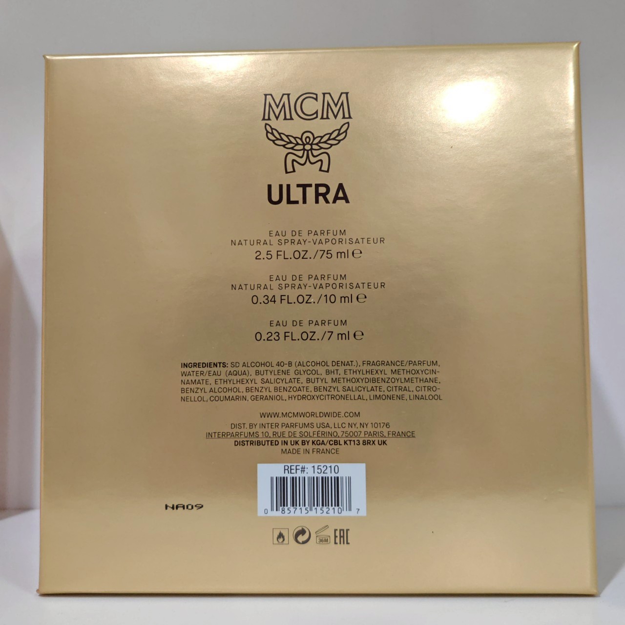 น้ำหอมแท้ MCM Ultra EDP เซ็ต 3 ชิ้น