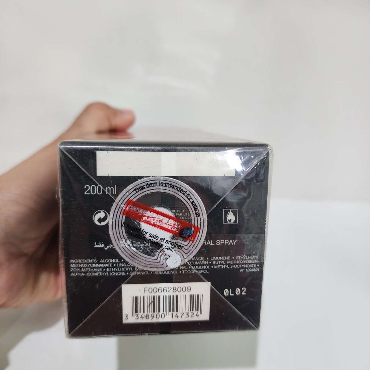 น้ำหอมแท้ Christian Dior Fahrenheit EDT 200ml กล่องซีลตูดหลุดกล่องไม่สวยบุบ ( รหัส 9L01 )