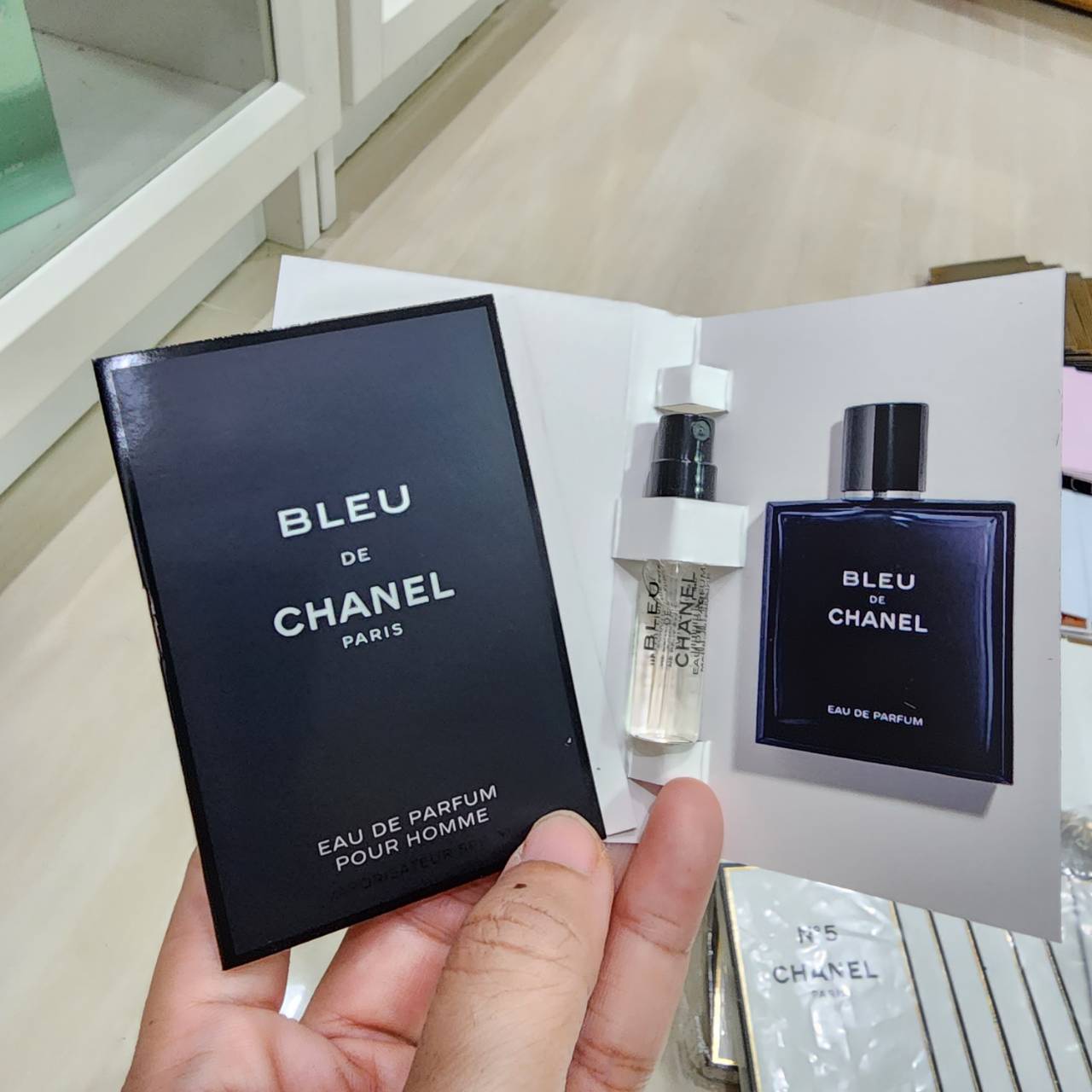 น้ำหอมไวออลหลอดทดลอง Chanel Bleu de Chanel Parfum EDP 1.5ml Spray Sample Vial ขนาดทดลองแบบ VIAL