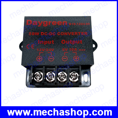 ดีซีคอนเวอร์เตอร์ 12V 24V TO 5V 10A, 50W B10-1224-05 DC DC Converter Regulator CE Certificated