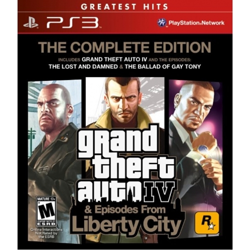PS3: Grand Theft Auto IV & Episode From Liberty City Complete Edition - Greatest Hits (Z1) [ส่งฟรี EMS]