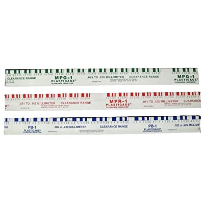 Clevite พลาสติกเกจวัดเครียเรนช์ สีเขียว เหลือง แดง น้ำเงิน กล่องละ 12 เส้น เคลไวท์