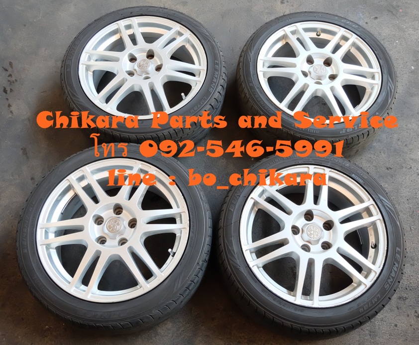 ล้อพร้อมยาง G ขอบ 17 5 รู 114.3 กว้าง 7 ออฟ 40 ยาง DUNLOP LM 704 215/45 R17 JP ราคา 9,000 พร้อมใส่ถ่วง