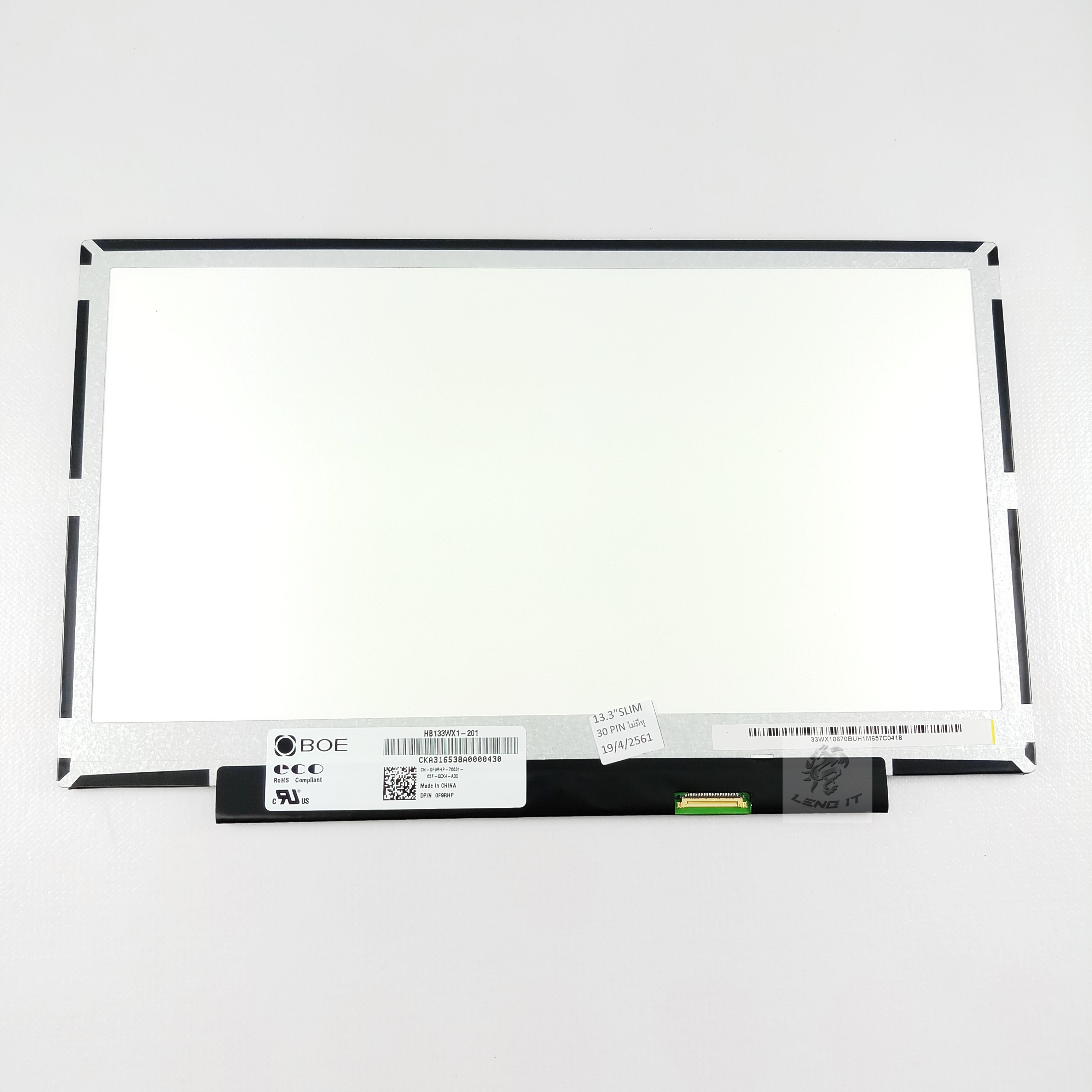 LED Panel จอโน๊ตบุ๊ค ขนาด 13.3 นิ้ว SLIM 30 PIN ไม่มีหู