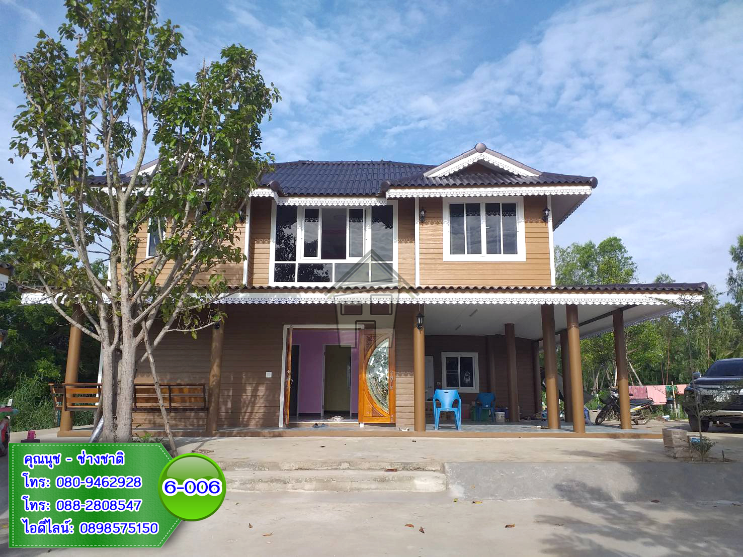 6-006 บ้านน็อคดาวน์ - บ้านหลังใหญ่ - ทรงมะนิลา