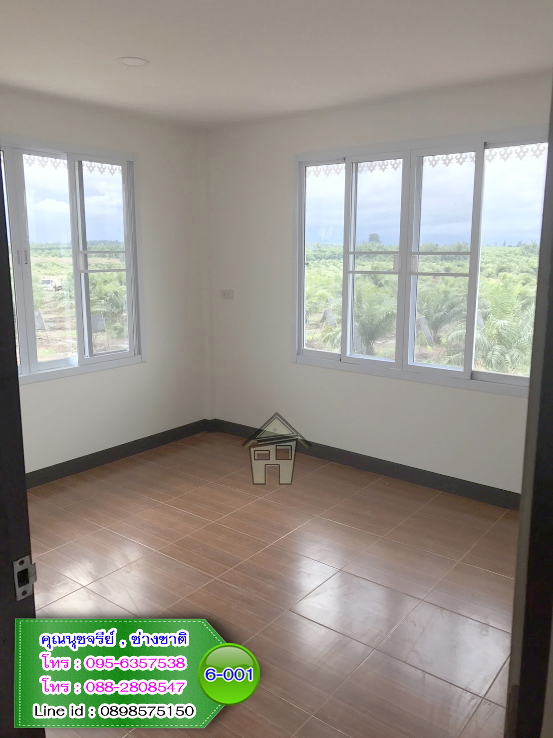 6-001 บ้านน็อคดาวน์ - บ้านหลังใหญ่ - ทรงจั่วมุกซ้อน