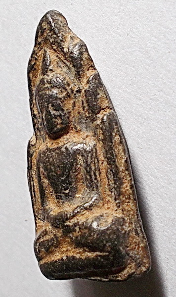 พระผงคลุกรัก พิมพ์สมาธิ เก่าไม่ทราบที่