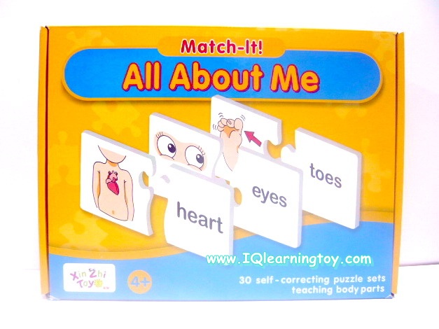 เกมส์จับคู่คำศัพท์ - Match-it (All About Me) อวัยวะในร่างกาย ทั้งหมดมี 30 ชุดคำศัพท์ เหมาะกับเด็กวัย 3+ **(จัดส่งฟรีค่ะ)
