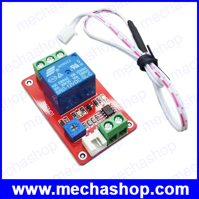 รีเลย์ควบคุมอุณหภูมิ Thermistor relay control module Temperature sensor detection Ttemperature controller switch 12V