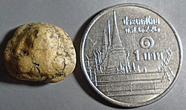 พระปิดตา เนื้อผงน้ำมัน กรุอัมพวา