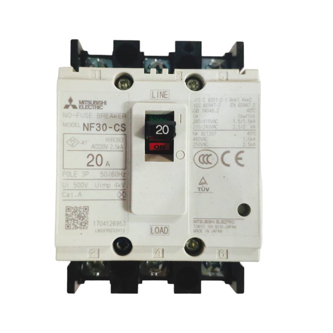 ON-FUSE BREAKER NF30-CS 3P 20A MITSUBISHI