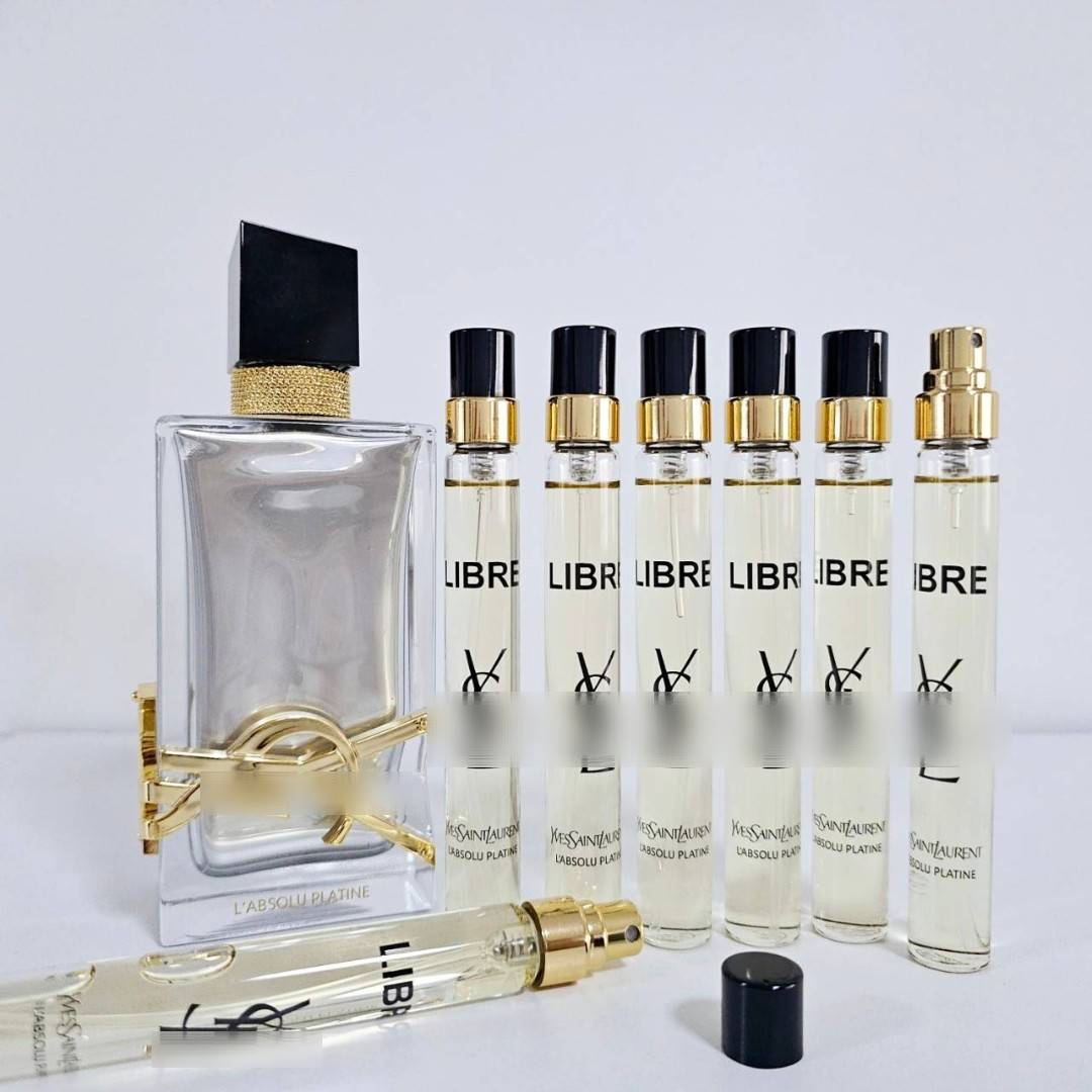 น้ำหอมจิ๋วมินิ YSL Libre L'Absolu Platine EDP 10ml แบบสเปรย์ไม่มีกล่อง ( Mini Perfume น้ำหอมขนาดพกพา) น้ำหอมจิ๋วมินิแบบทดลองแบบสเปรย์ พกพาก็สะดวกใช้ฉีดตามจุดชีพจร