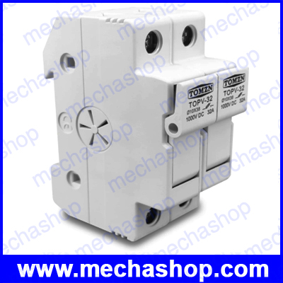 กระบอกฟิวส์ ซอคเก็ตฟิวส์ ดีซี สำหรับโซล่าเซลล์ เหมาะสำหรับ DC Fuse 10x38mm 2Pole Fuse Holder Socket fuse 1000V 30A (ไม่รวมฟิวส์)