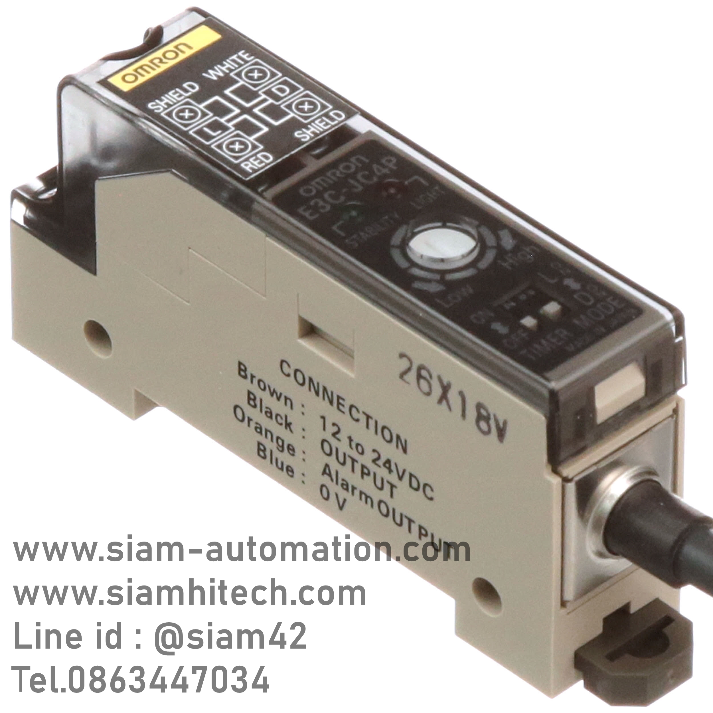 OMRON รุ่น E3C-JC4P ( Output NPN, Timer Function )