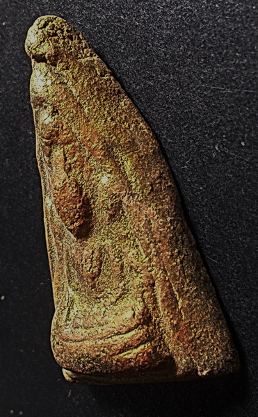 พระพุทธชินราช เนื้อดิน ทาบรอนส์ทองเดิม ลป.ยิ้ม วัดเจ้าเจ็ด อยุธยา ปี 2475