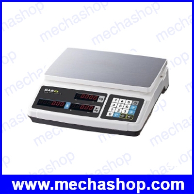 เครื่องชั่งคำนวณราคา ขนาดน้ำหนักชั่ง 6kg/2g, 15kg/5g, 30kg/10g ขนาดแท่นชั่ง 32.4X20.3cm ยี่ห้อ CAS (เกาหลี)