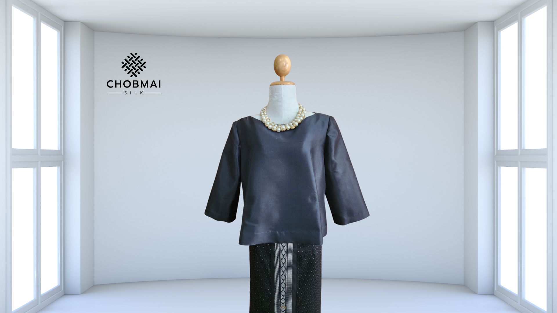 แบบตัดชุด แยกชิ้น (ไม่รวมผ้า) (เสื้อผ้าไหม ผ้าถุงไหม) chobmai x ST รหัส CUT-PT-S0616661