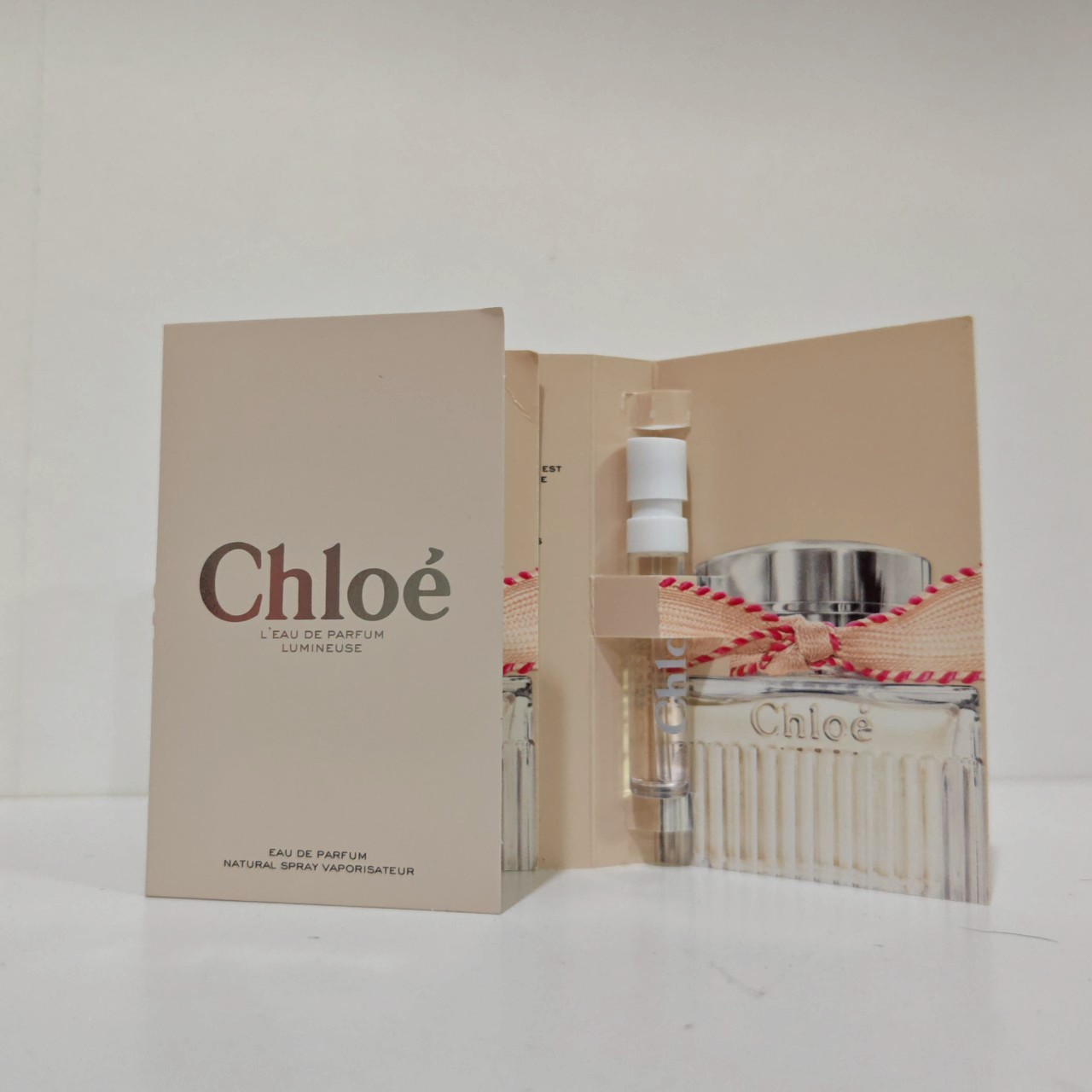 น้ำหอมไวออลหลอดทดลอง Chloe L'Eau de Parfum Lumineuse 1.2ml Spray Sample Vial แบบหลอดทดลอง น้ำหอมไวออลแบบหลอด