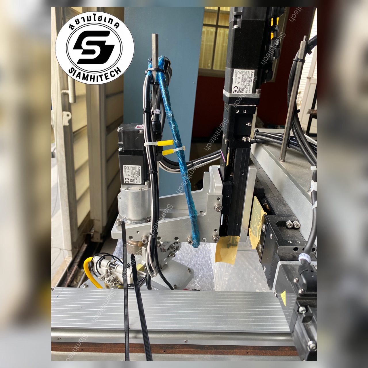 ชุดแกนสำเร็จพร้อมตู้ไฟ ( ชุดเรียนรู้+ชุดทดลองแขนกลดูดจับชิ้นงาน )