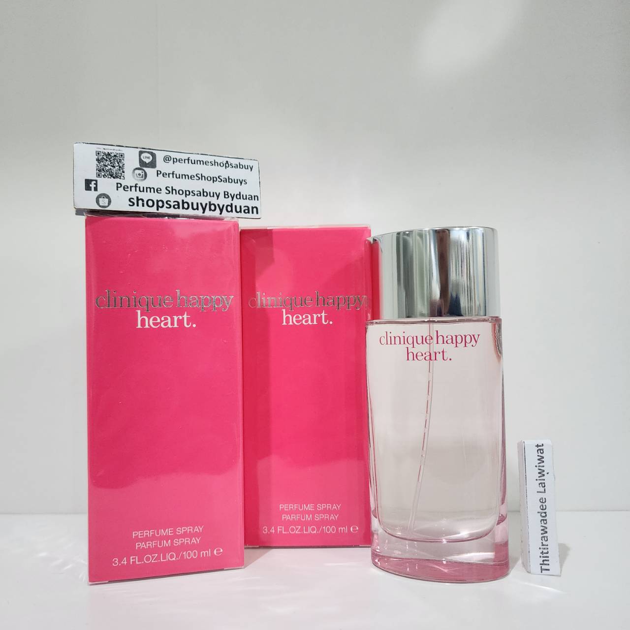 น้ำหอม Clinique Happy Heart Perfume Spray 100ml กล่องซีล