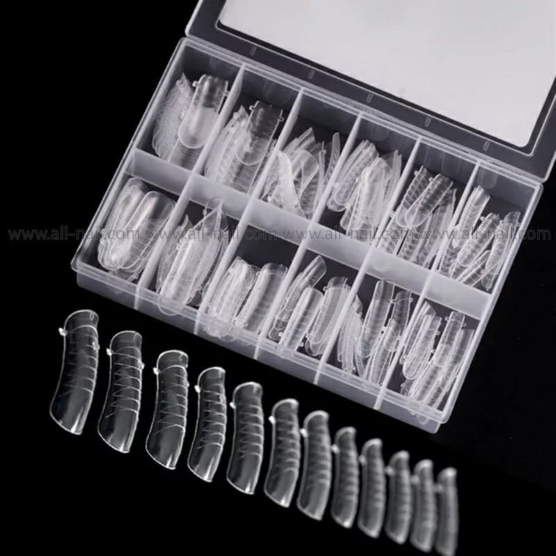 เล็บแพทเทิร์น Dual Form ฟอร์มต่อเล็บPoly Gel 12ไซส์ รวม120ชิ้น