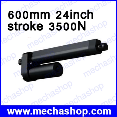 ลิเนียร์มอเตอร์ 600mm 24inch stroke 3500N 350kg lift high speed electric linear actuator เลือกแรงดันได้ 12V, 24V, 38V, 48V (สินค้า Pre-Order)