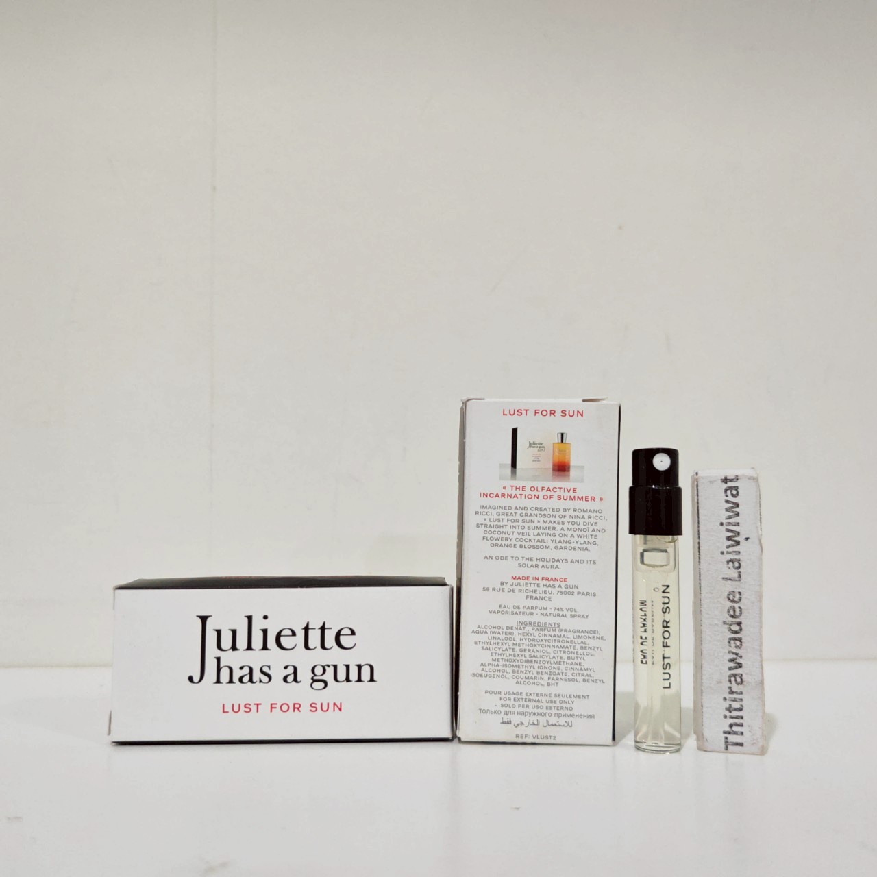 น้ำหอมไวออลหลอดทดลอง Juliette Has A Gun Lust for Sun 1.7ml Spray Sample Vial แบบหลอดทดลอง น้ำหอมไวออลแบบหลอด