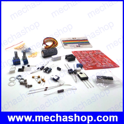 พาวเวอร์ซัพพลายปรับค่าได้ แหล่งจ่ายไฟปรับแรงดันได้ ชุดคิทยังไม่ได้บัดกรี ไม่รวมหม้อแปลง 0-30V 2mA-3A Continuously Adjustable DC Regulated Power Supply DIY Kit