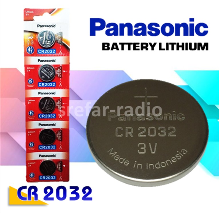 ถ่านกระดุม Panasonic BATTERY LITHIUM CR 2032