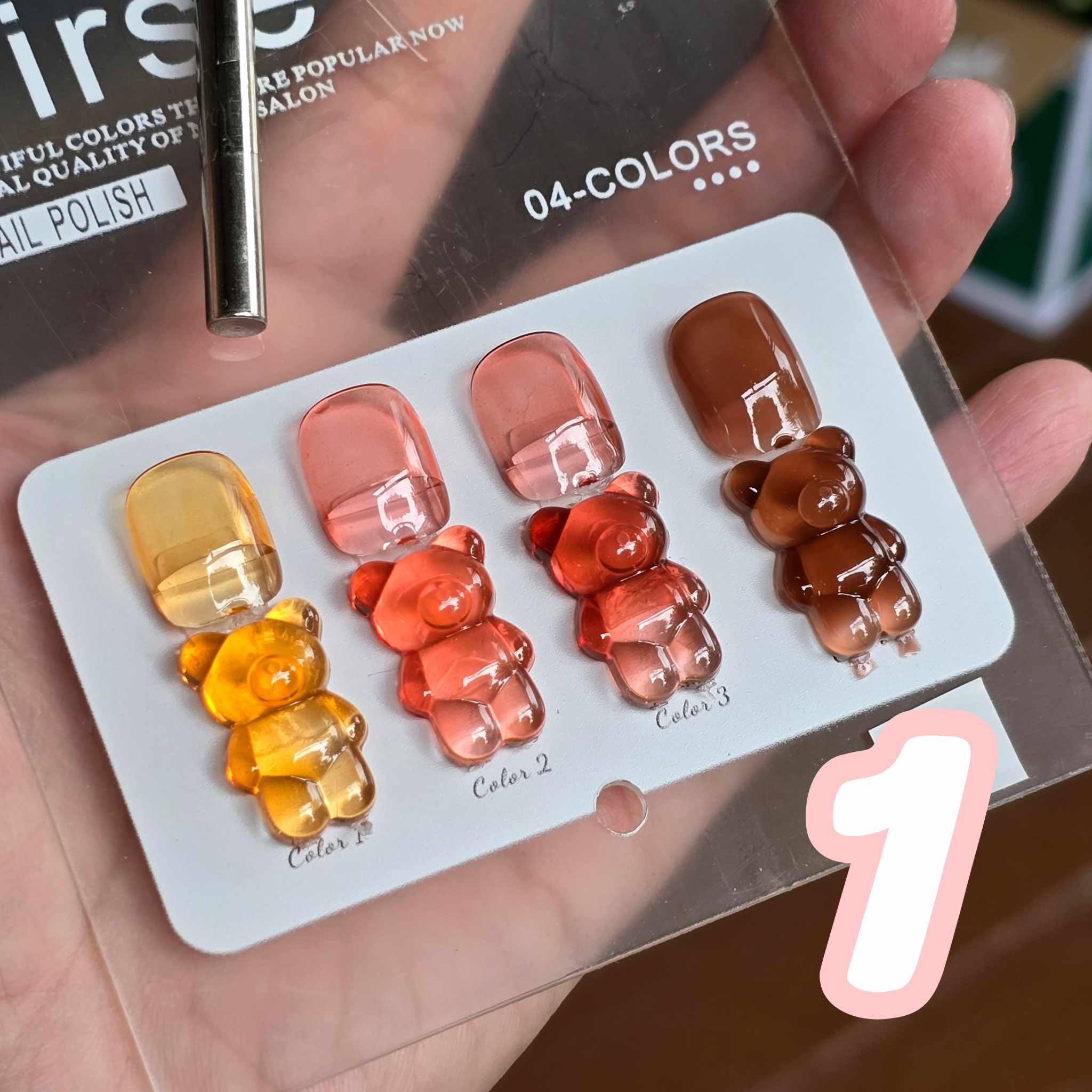 สีเจลทาเล็บ แบรนด์Dirse มีให้เลือก5เซต พร้อมชาร์ต ขนาด12ml