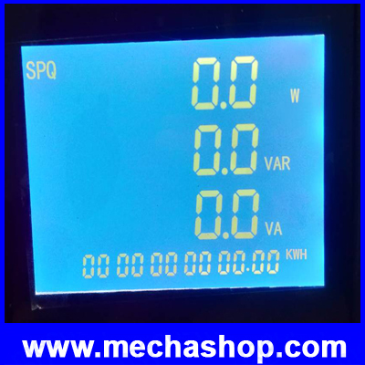 มิเตอร์วัดหน่วยไฟฟ้า มิเตอร์วัดกำลังไฟฟ้า เพาเวอร์มิเตอร์ RS485 3-Phase Power Energy Meter 4-digit Electric Current Voltage VA Hz kWh YG889-9SY