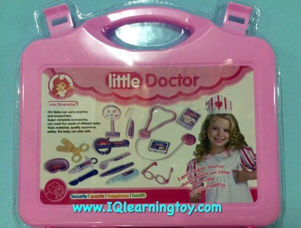 Doctor s Kit 15 pcs. (Pink) ของเล่นชุดคุณหมอ มาพร้อมอุปกรณ์แสนสนุก 15 ชิ้น สร้างจินตนาการและแรงบันดาลใจแสนสนุกให้กับเด็กๆ *จัดส่งฟรี
