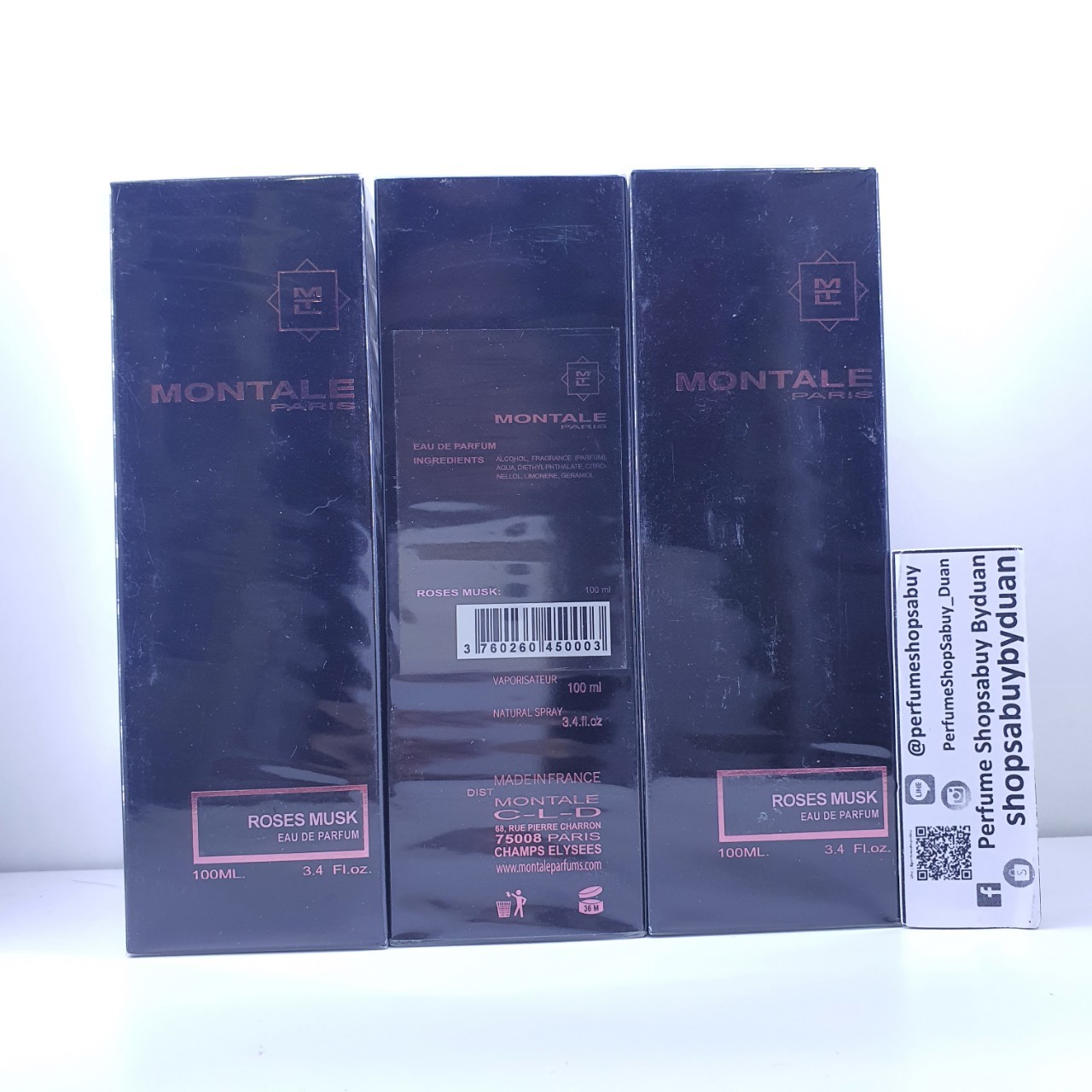 น้ำหอมแท้ Montale Rose Musk Eau De Parfum For Women And Men 100ml กล่องซีล + ถุงกระดาษ รหัส 26251233-17