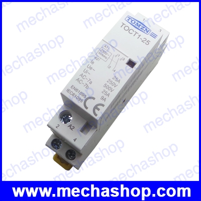 อซีคอนแทคเตอร์ แมคเนติกคอนแทกเตอร์ Household AC contactor 2P 25A Coil 220V230V 5060HZ Din rail 2NO