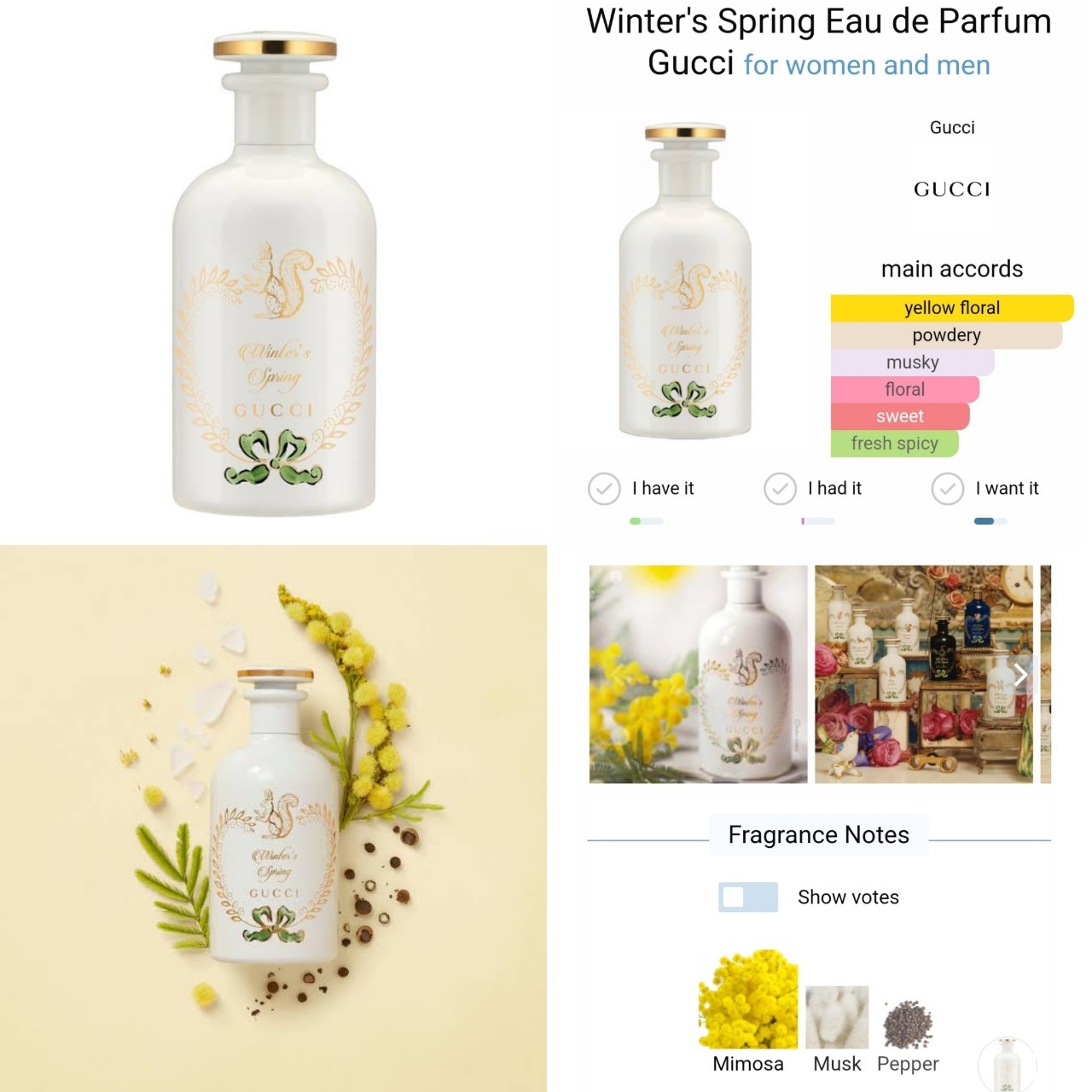 น้ำหอมแท้แบ่งขาย Gucci The Alchemist's Garden Winter's Spring Eau de Parfum💕Travel Size แบบทดลอง