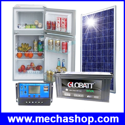 ชุดตู้เย็น 102ลิตร 3.6คิว ระบบโซล่าเซลล์ พลังงานแสงอาทิตย์ไฟ DC 12V Solar system refrigerator compressor freezer DC 12V ประหยัดพลังงาน