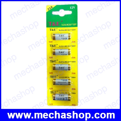 (1 แผง 5 ก้อน)ถ่านรีโมทสวิทซ์ 23A 12v Batteries 23AE MS21 A23 V23GA VR22 MN21 N