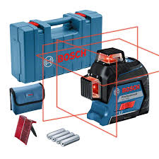 BOSCH GLL 3-80 เครื่องวัดระดับเลเซอร์ 3 เส้น พร้อมอุปกรณ์ บอช